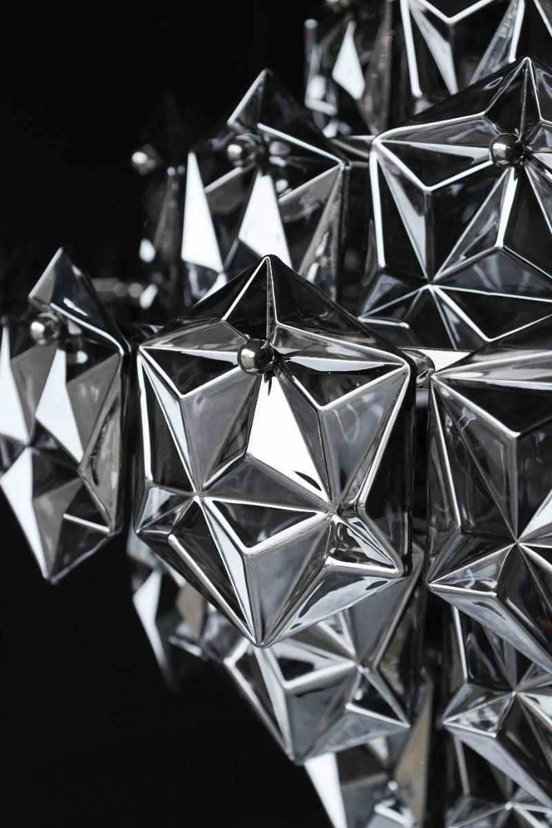 Smoked Showstopping Multi-Layer Glass Chandelier - Image 2