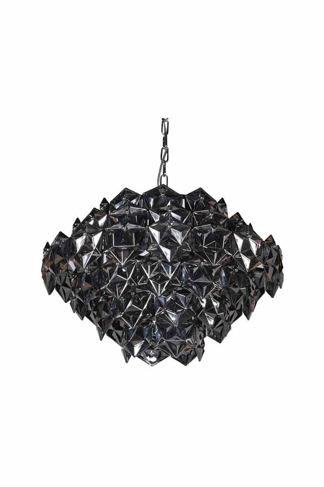 Smoked Showstopping Multi-Layer Glass Chandelier - Image 6