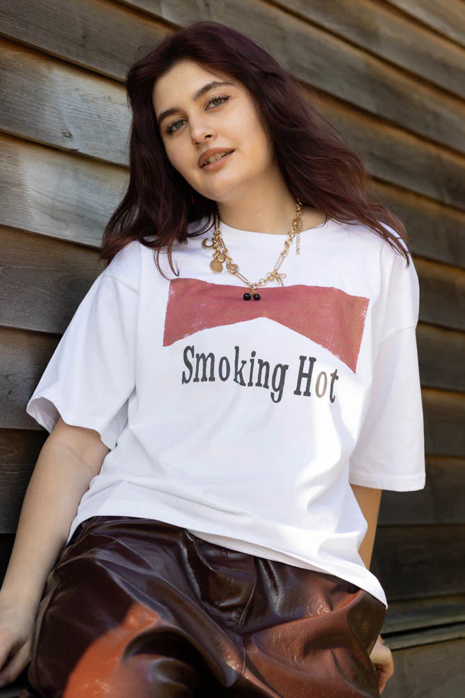 Smokin' Hot White T-Shirt - Available in 6 Sizes - Image 2