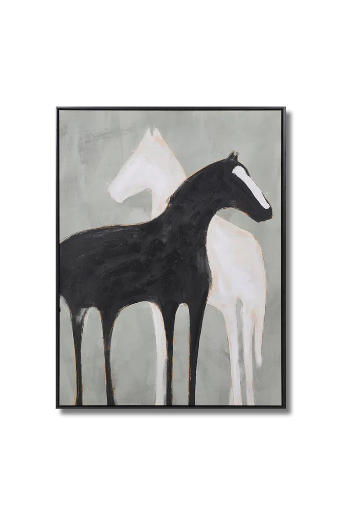 Stallion Shadow Canvas Art Print - Image 12
