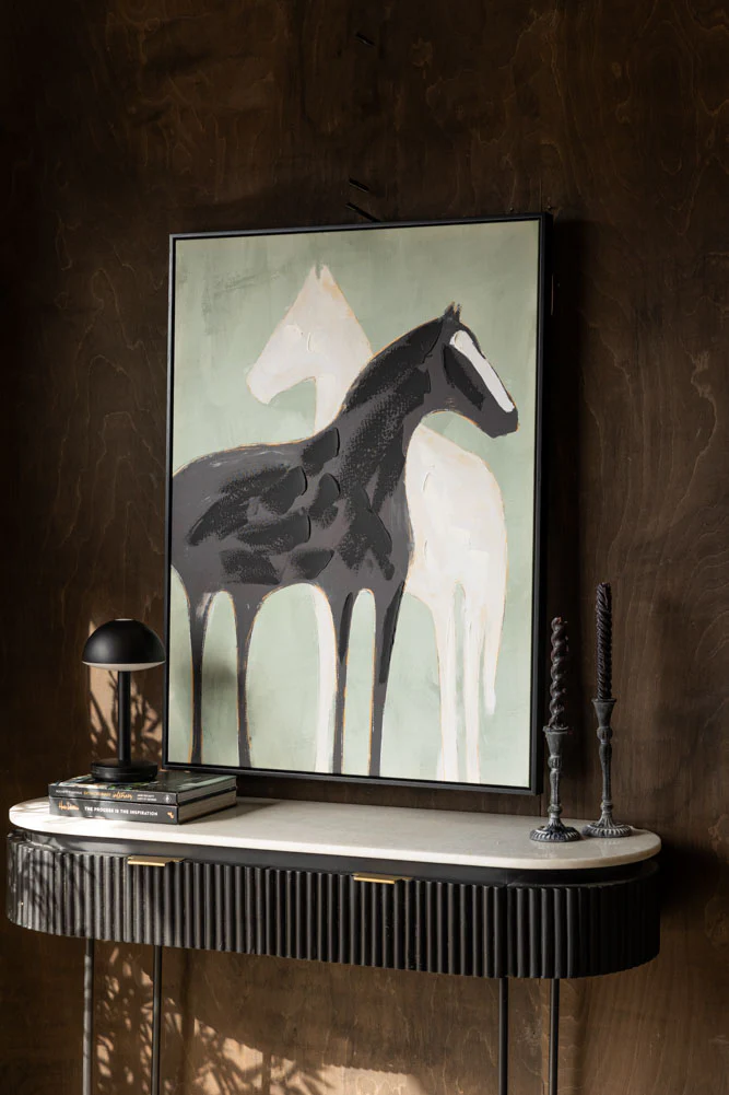 Stallion Shadow Canvas Art Print - Image 3