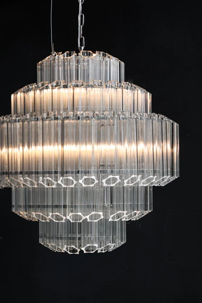 Stunning Art Deco Crystal Chandelier