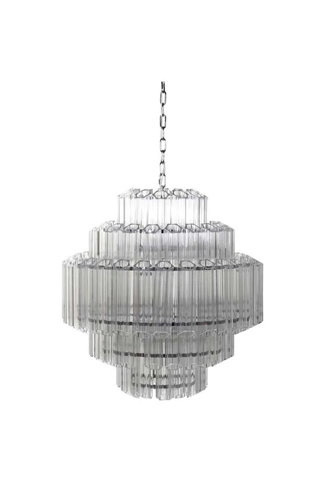 Stunning Art Deco Crystal Chandelier - Image 12