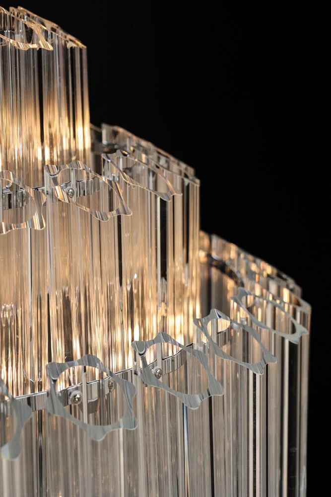 Stunning Art Deco Crystal Chandelier - Image 4