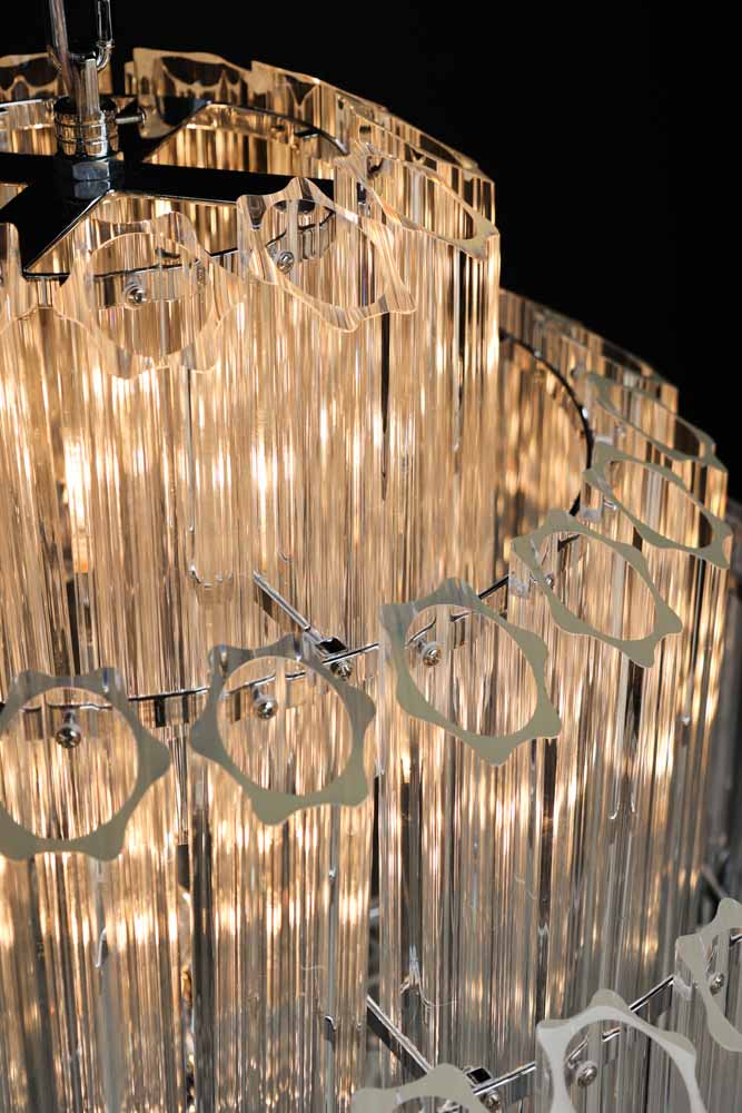 Stunning Art Deco Crystal Chandelier - Image 5