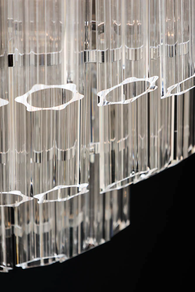 Stunning Art Deco Crystal Chandelier - Image 6
