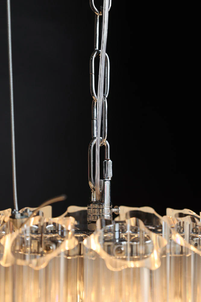 Stunning Art Deco Crystal Chandelier - Image 7