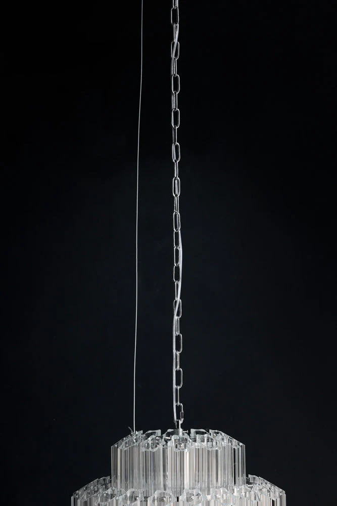 Stunning Art Deco Crystal Chandelier - Image 8