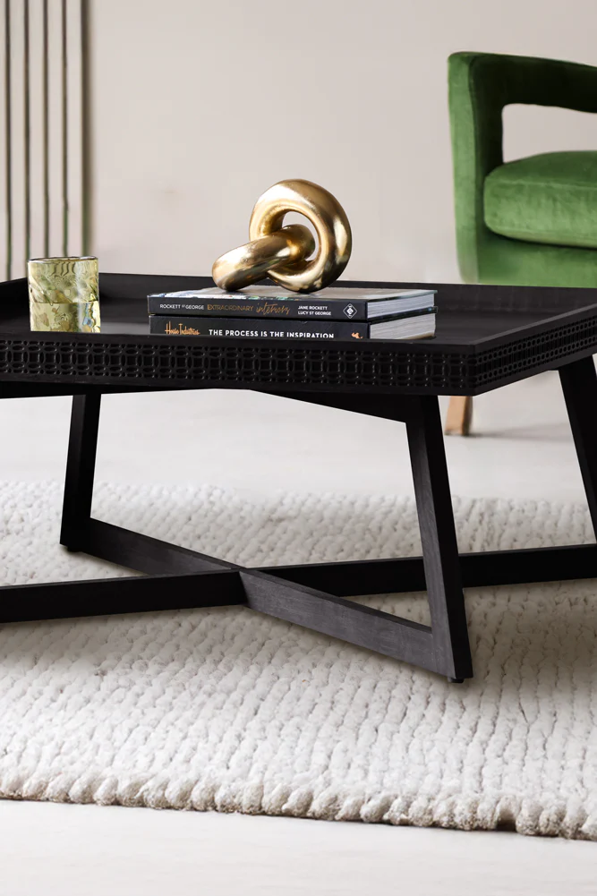 Stylish Mango Wood Coffee Table - Image 3