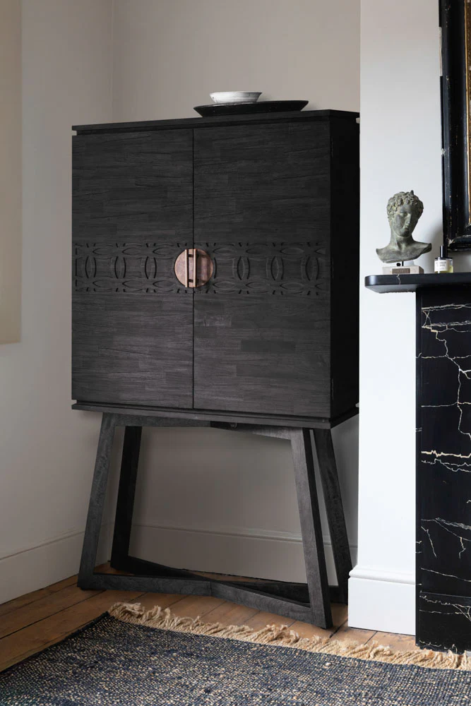 Stylish Mango Wood Drinks Cabinet - Image 4
