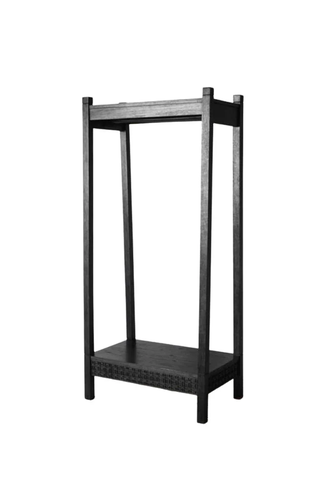 Stylish Mango Wood Freestanding Open Wardrobe - Image 4