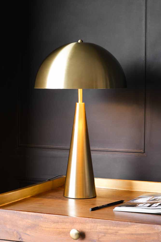 Sublime Brushed Gold Table Lamp - Image 2