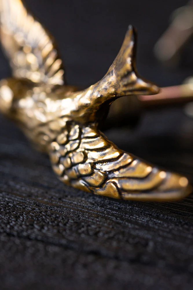 Swallow Bird Cupboard/Drawer Knob - Gold - Image 3