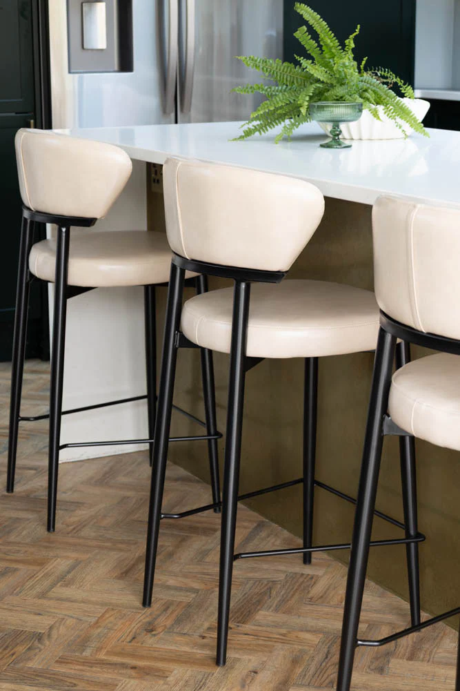 The Blake Bar Stool In Champagne Neutral - Image 2
