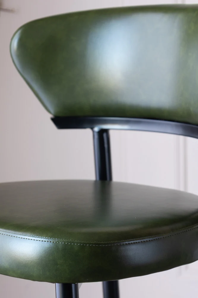 The Blake Bar Stool In Forest Green - Image 6
