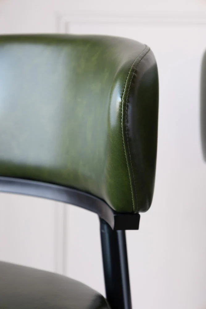 The Blake Bar Stool In Forest Green - Image 9