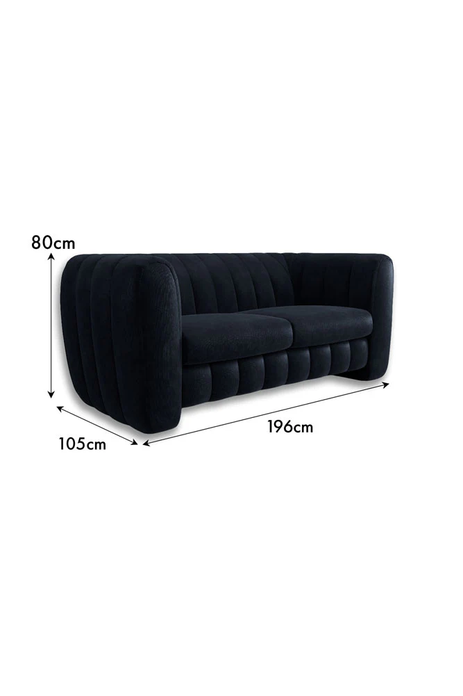 The Bowie Large Sofa In Luxe Needlecord Velvet Harry's Pink - Image 6
