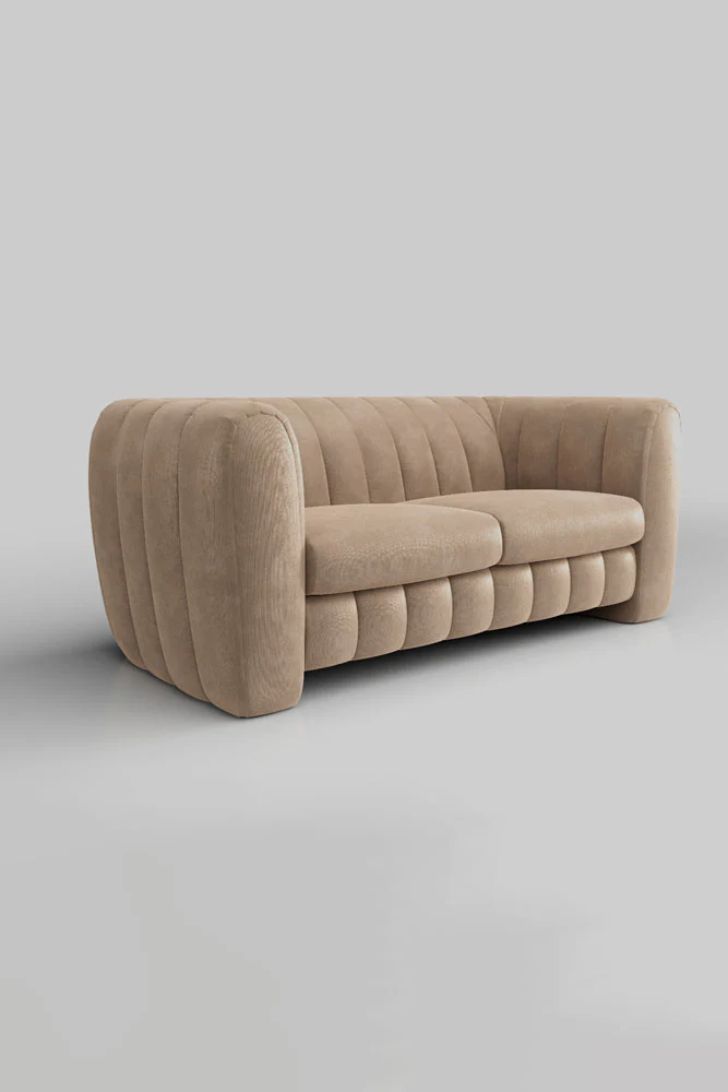 The Bowie Large Sofa In Luxe Needlecord Velvet Natural Whisper - Image 4