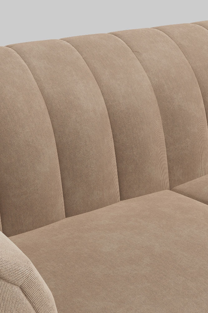 The Bowie Large Sofa In Luxe Needlecord Velvet Natural Whisper - Image 5