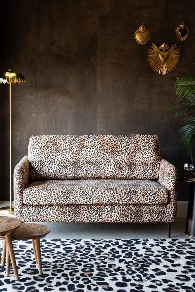 The Edie Leopard Print 2 Seater Sofa - Image 3