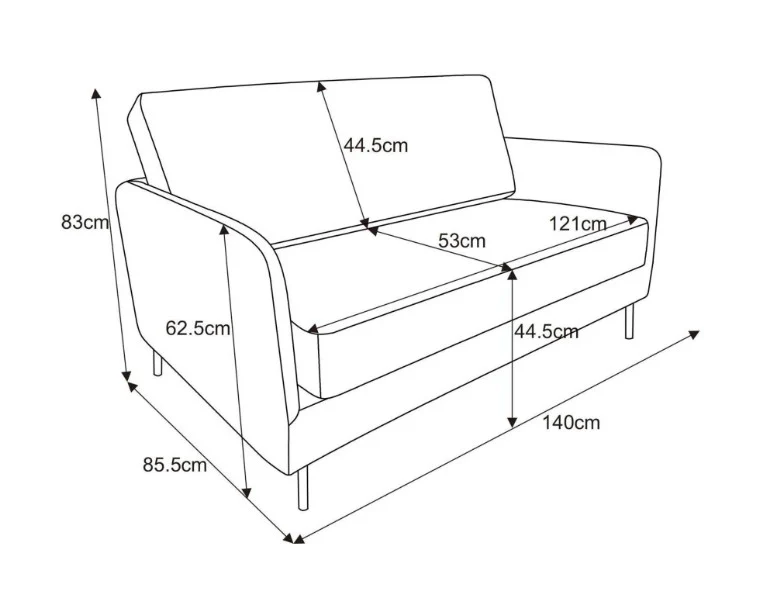 The Edie Leopard Print 2 Seater Sofa - Image 6