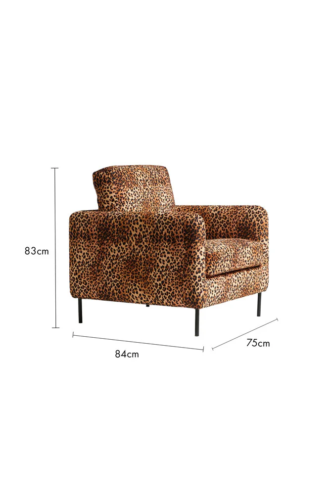 The Edie Leopard Print Armchair - Image 18