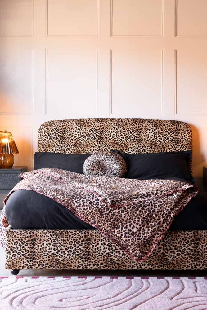 The Jagger Bed in Leopard Love Velvet - Available in 2 Sizes - Image 2