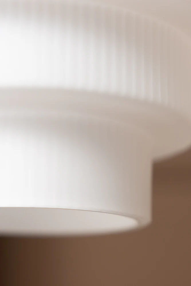Tiered Opal Glass Easyfit Ceiling Light Shade - Image 3