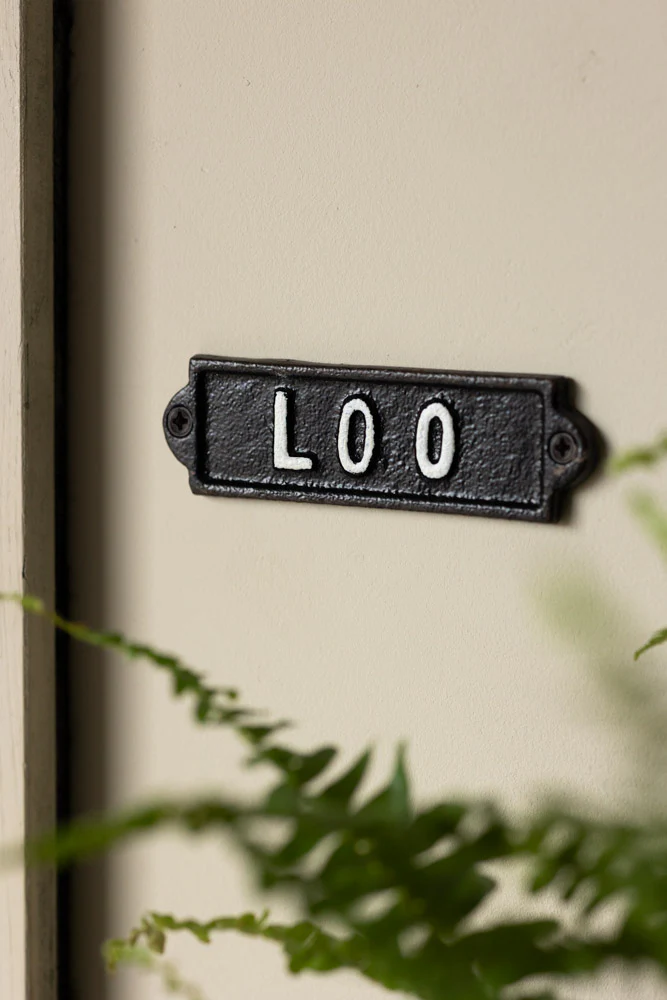 Loo Door Hanging Sign