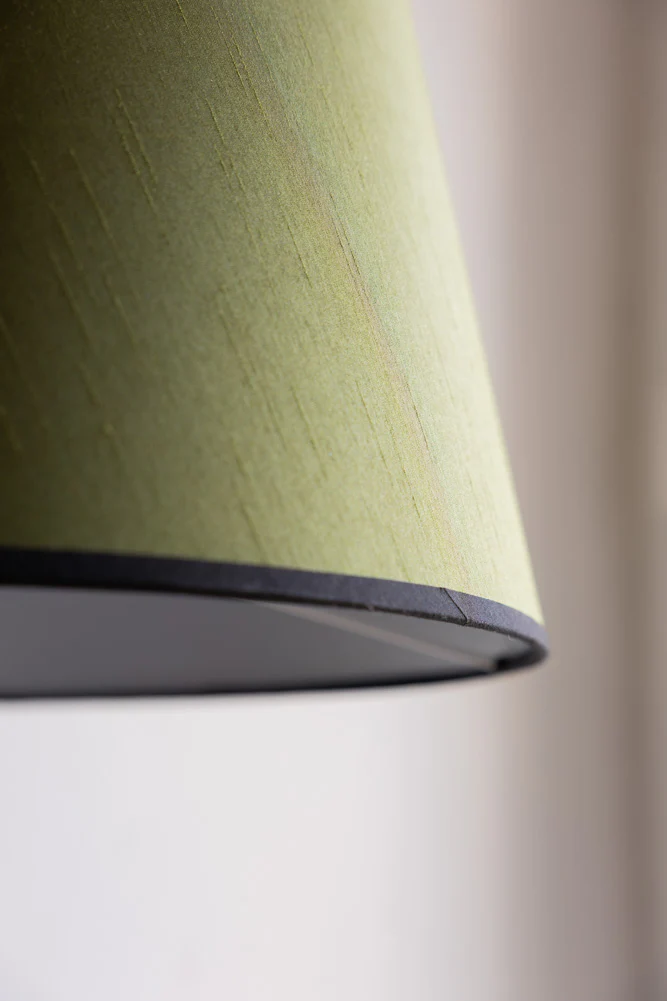 Vintage-Inspired Floor Lamp With Green Lampshade - Image 6