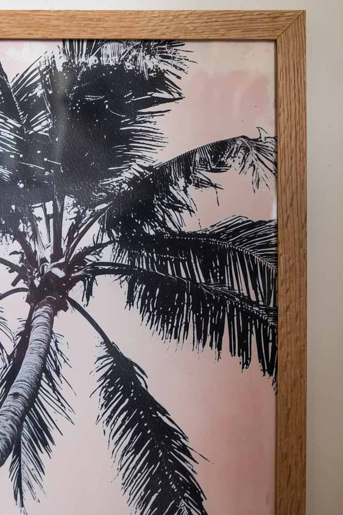 Vintage Pink Palms 50cm x 50cm Art Print - Available in 4 Options - Image 6