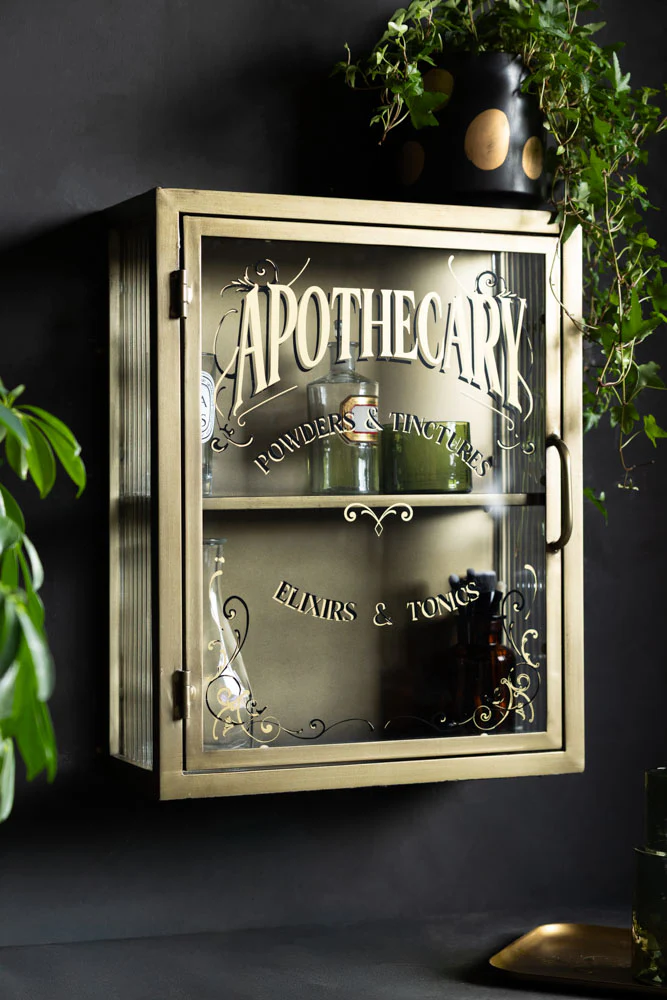 Vintage-Style Apothecary Wall Cabinet