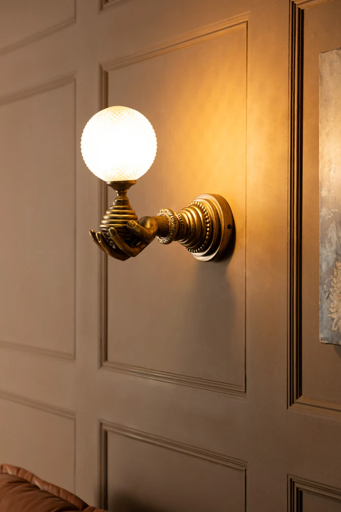 Vintage-Style Hand Wall Light - Image 5