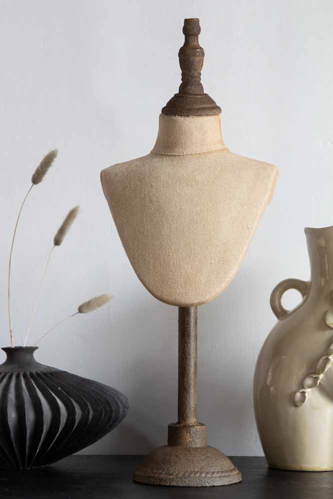 Vintage Style Mannequin Shoulder Jewellery Stand - Medium