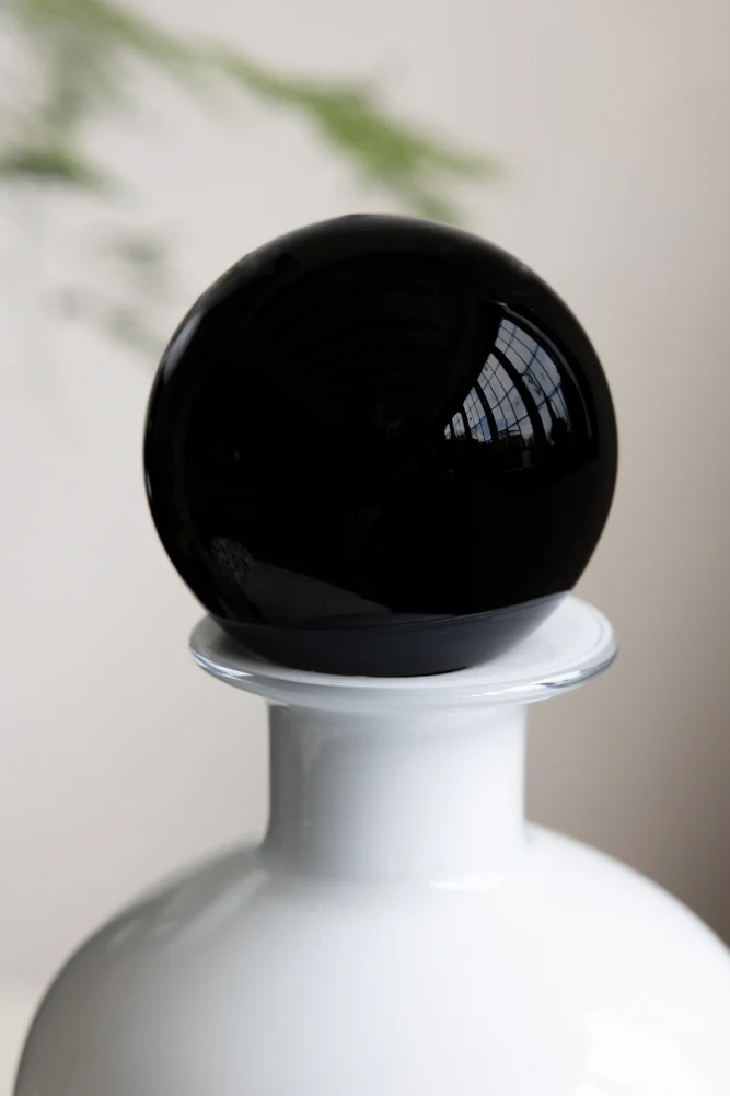 White & Black Apothecary Bottle - Image 3
