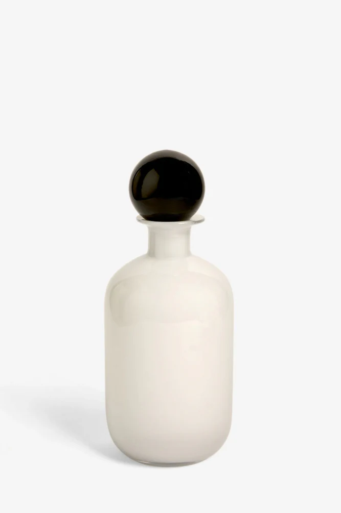 White & Black Apothecary Bottle - Image 4