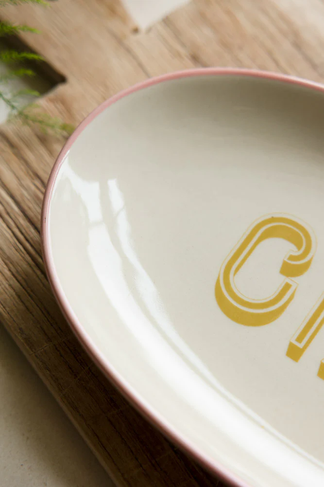 White Ciao Plate - Image 2