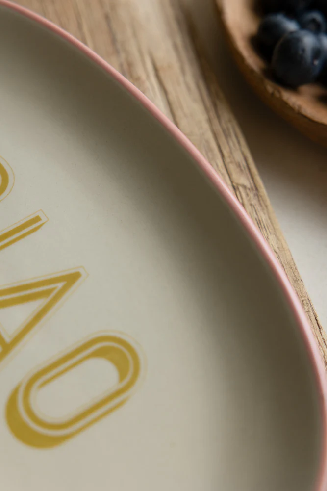 White Ciao Plate - Image 4