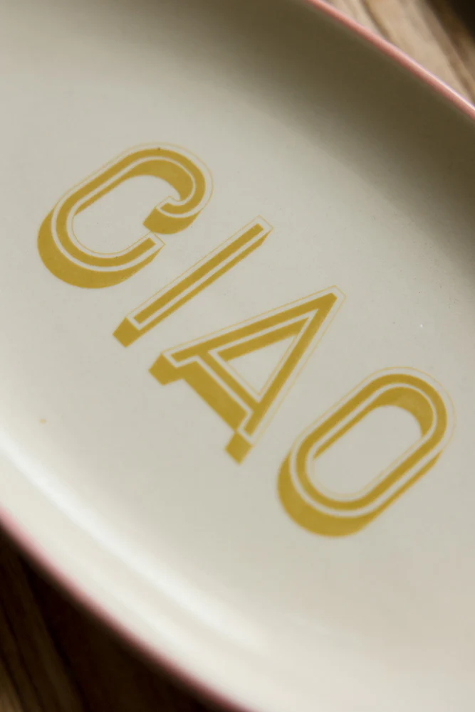 White Ciao Plate - Image 5