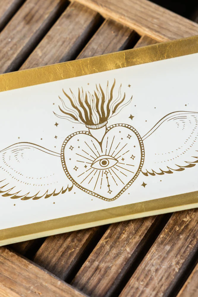 White & Gold Milagro Heart Trinket Tray - Image 2