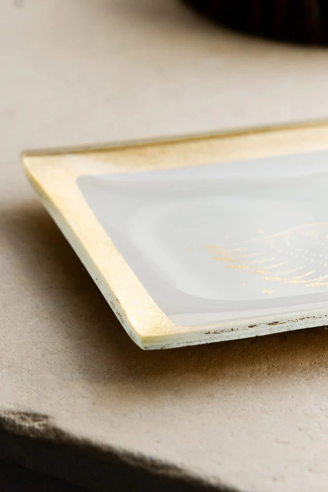 White & Gold Milagro Heart Trinket Tray - Image 5