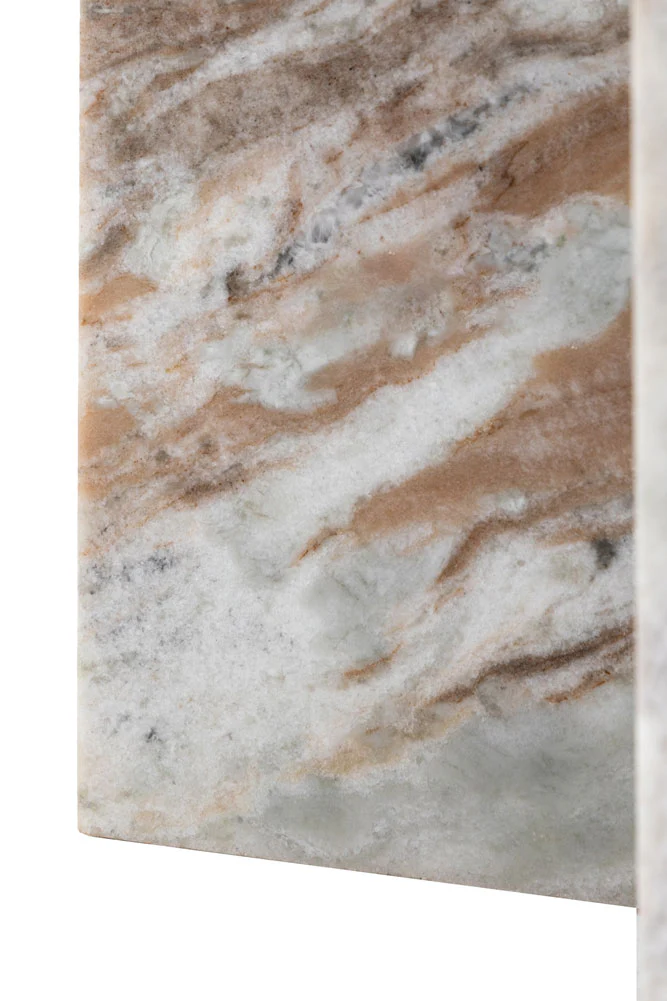 White Marble Round Side Table - Image 6