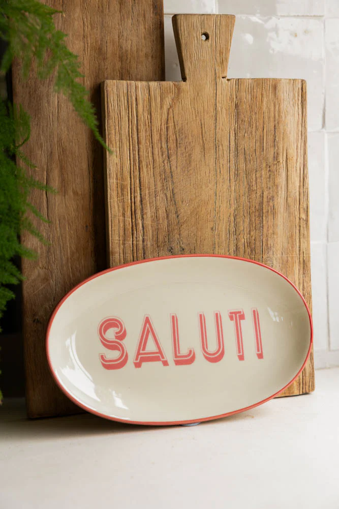 White Saluti Plate - Image 4