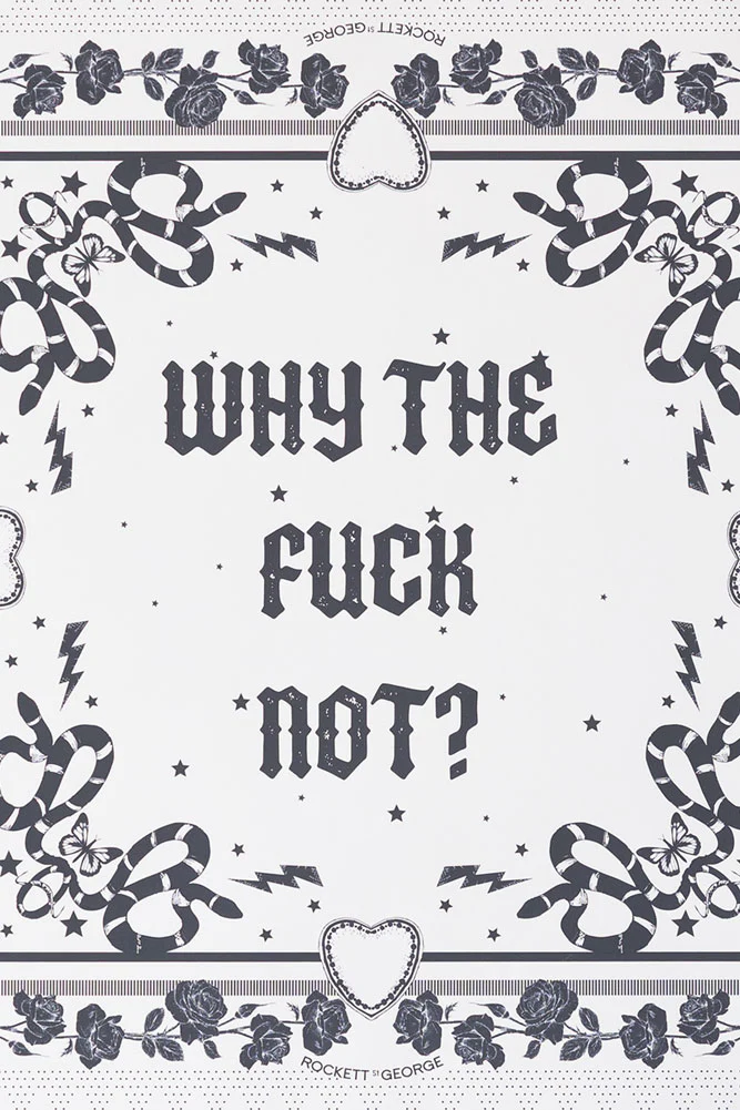 Why The Fuck Not 50cm x 50cm Art Print - Available in 4 Options - Image 4