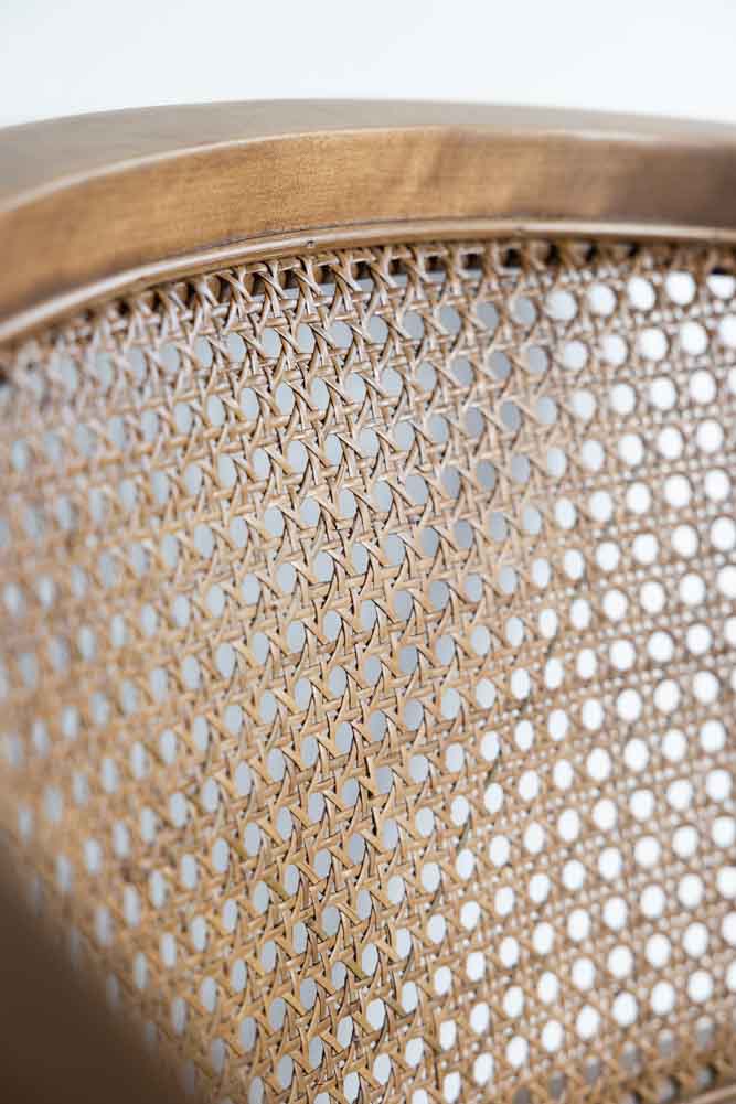 Wicker Swivel Desk Chair - Image 4