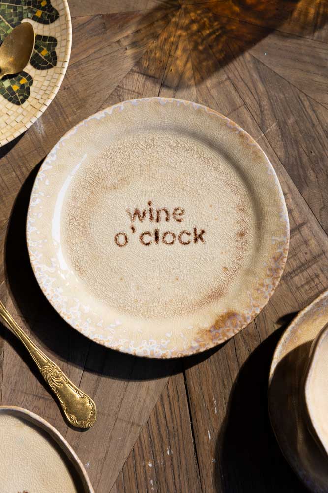 Wine O'Clock Ceramic Side Plate - Image 4