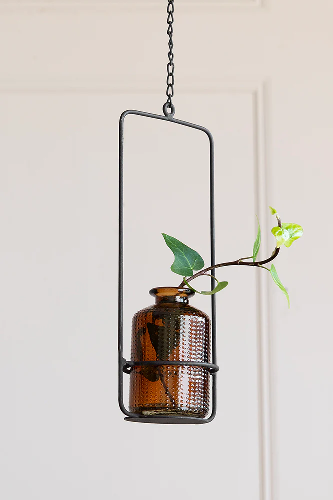 Wire Glass Bottle / Vase Holder - Image 2