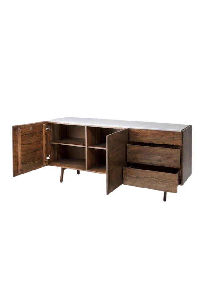 Wood & Marble Barcelona Sideboard - Image 6