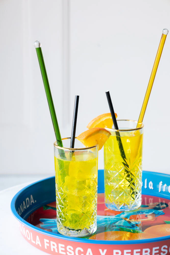 Yellow Glass Cocktail Stirrer - Image 9