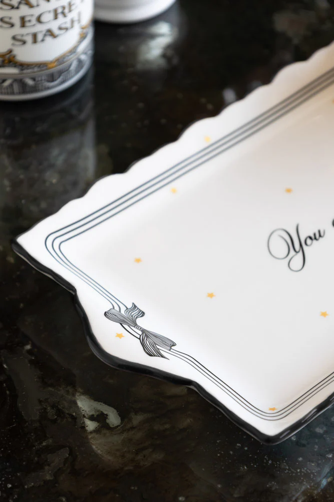 You Can Sit With Us Detailed Ceramic Serving Plate - Image 3